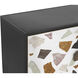 Lana 72 X 16.5 inch Black / Brass Sideboard